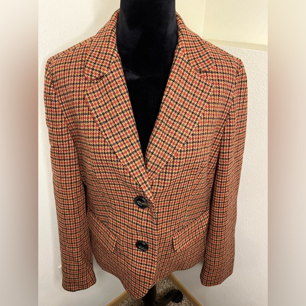 Women’s size 16 talbots sport coat blazer work coat 100% wool shell